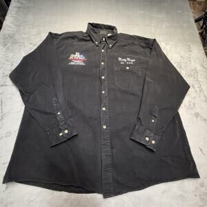 Nemesis Sportswear Shirt Mens 2XL Black Detroit Hamtramck GM Work Uniform USA